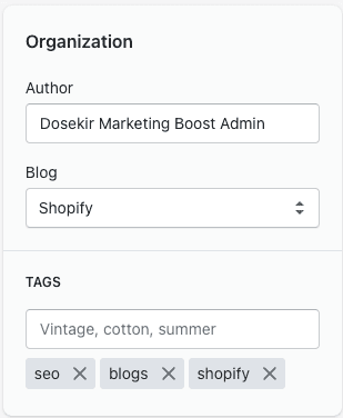shopify blog edit sidebar